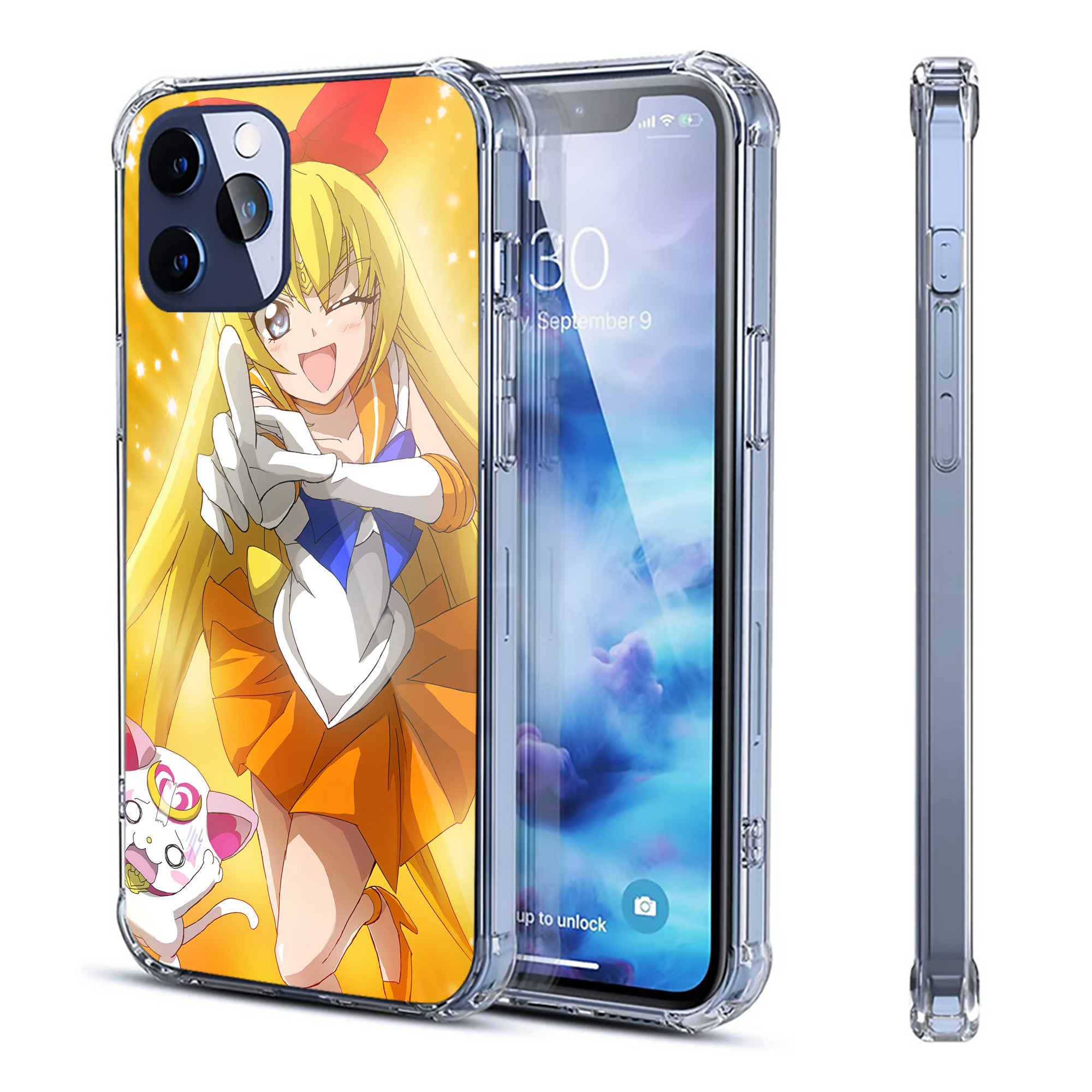 （画像用） 美少女戦士セーラームーン Sailor Moon 【iPhone 12シリーズ対応】透明スマホケース（クリアソフトケース）